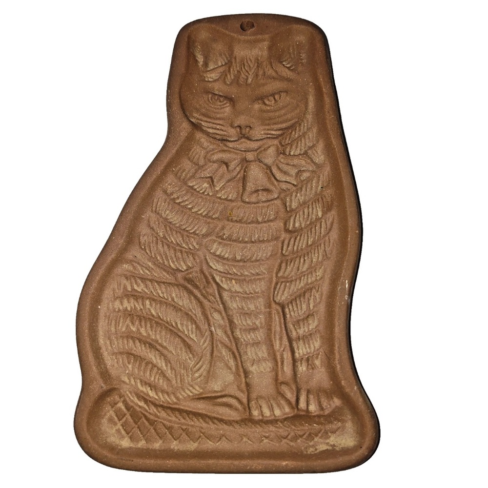 Vintage 1981 Hartstone Cat Cookie Stone mold